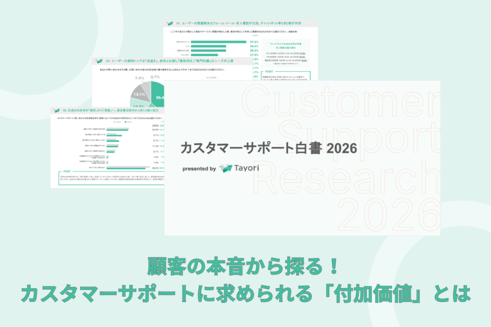 【2026年最新調査】顧客の本音から探る、カスタマーサポートに求められる「付加価値」とは
